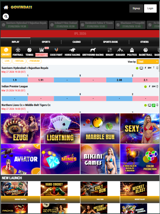 Govinda11 - Official Betting Exchange India